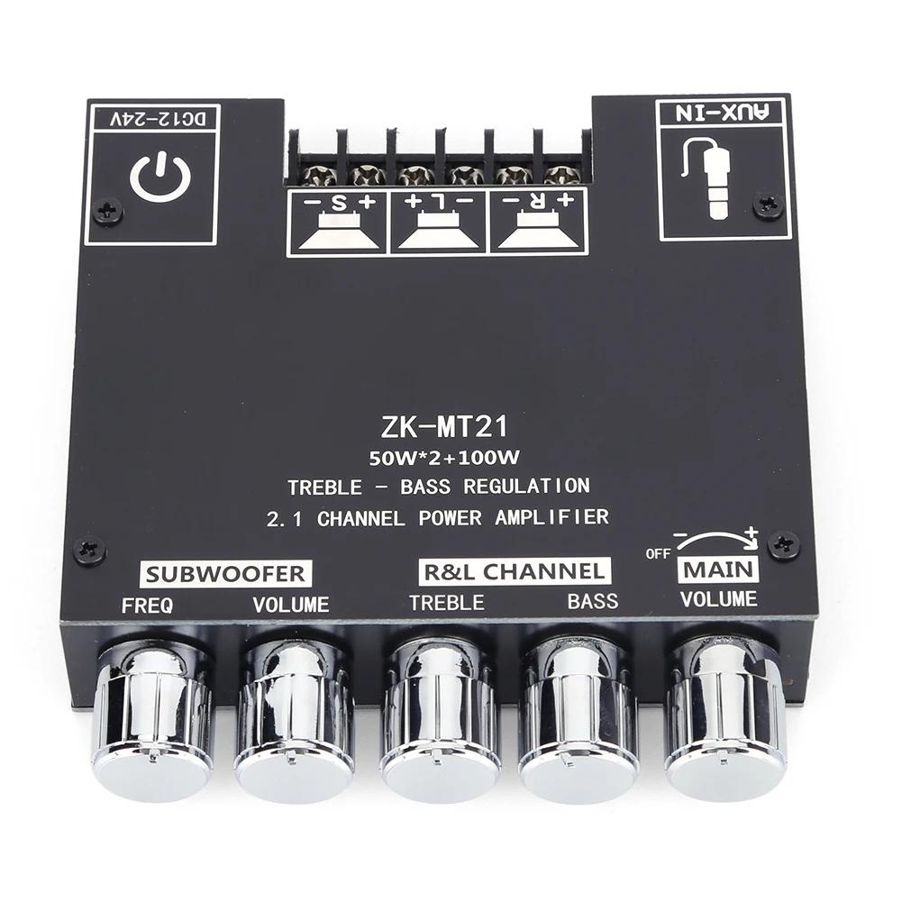 ZK-MT21  Ŀ   , 2.1 ä BT5.0 AUX DC12-24V/5A Ŀ   Ĩ, 2x50W + 100W